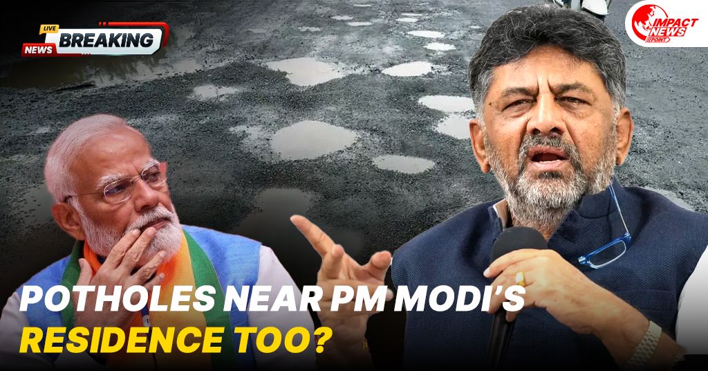 Potholes Near PM Modi’s Residence