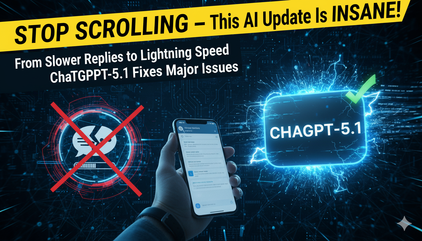 ChatGPT-5.1 update improves speed and fixes major issues