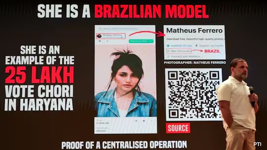 Rahul Gandhi speaks on Haryana voter list controversy