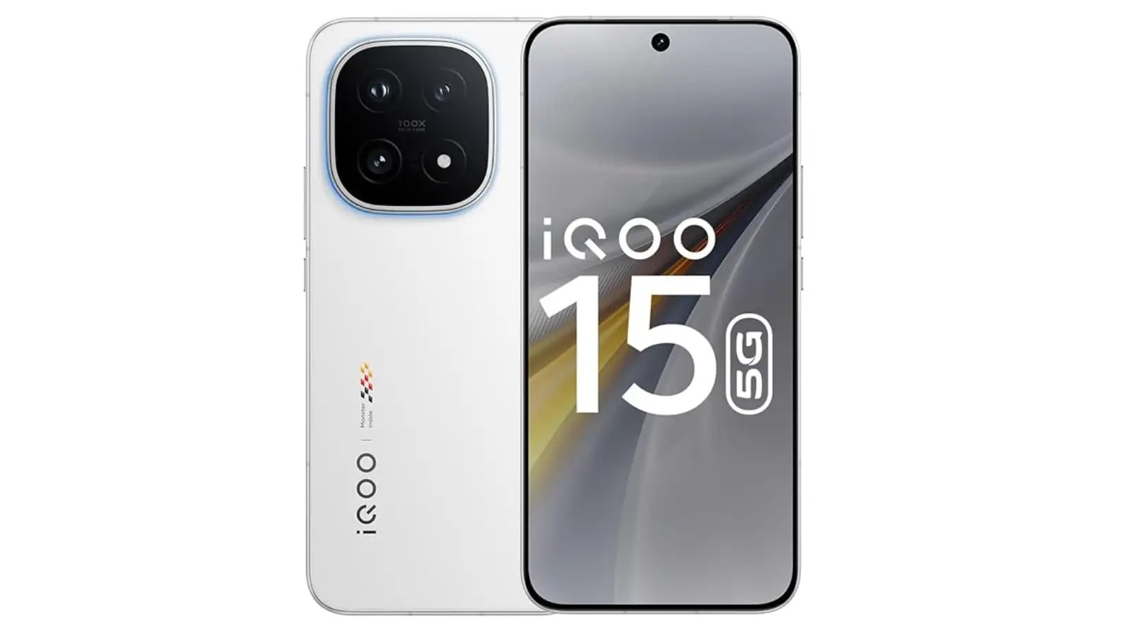 iQOO 15 smartphone front and back in flagship design for review