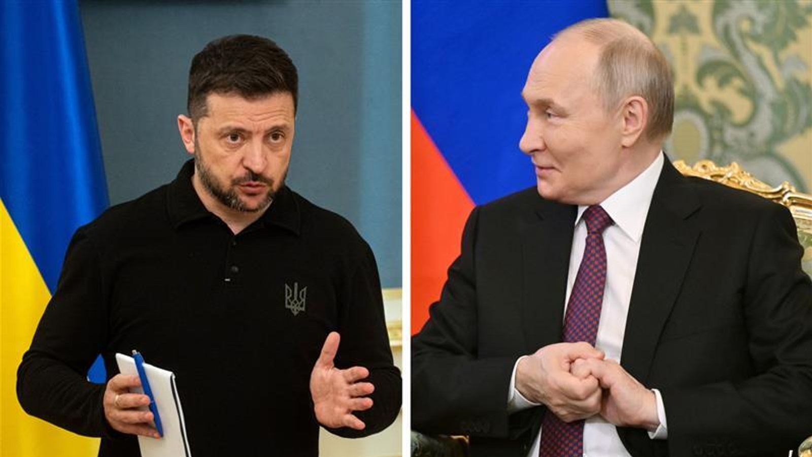 Image showing Ukraine’s leadership reacting to a new US-Russia peace plan amid rising regional tensions and ongoing war discussions.