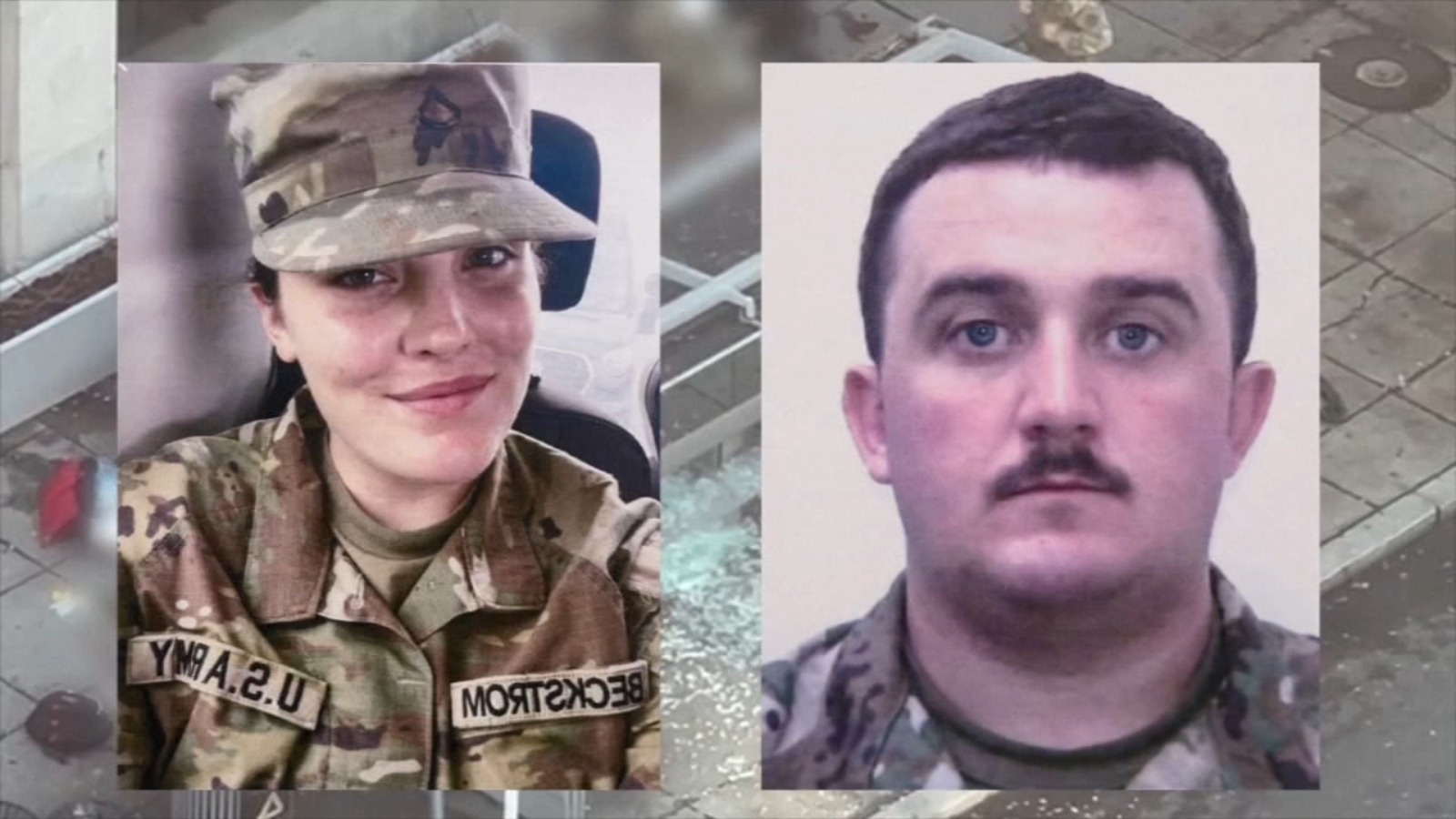 Scene near the White House where US National Guard soldiers were shot during security incident