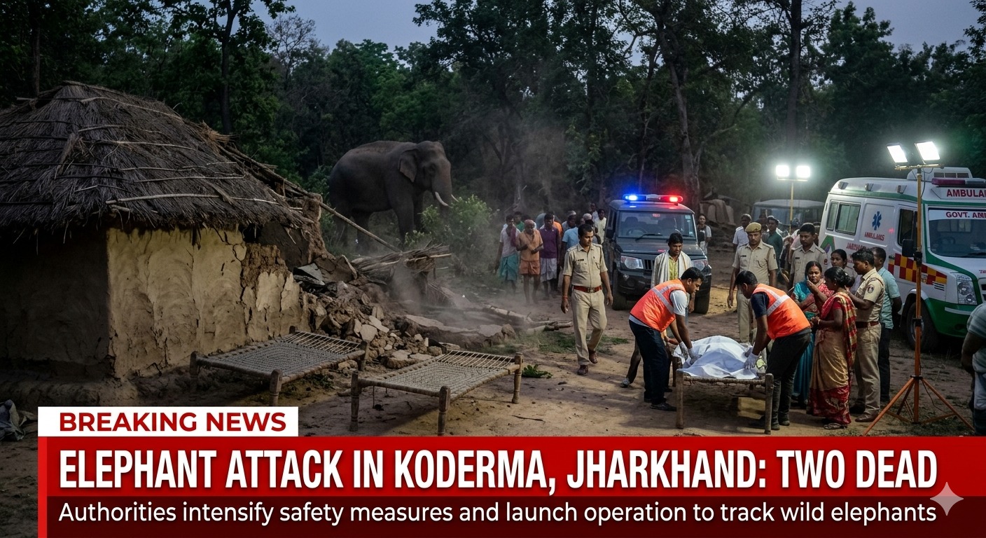 Koderma elephant attack