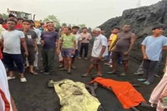 मुनीडीह कोल वाशरी में स्लरी गिरने से मजदूरों की मौत