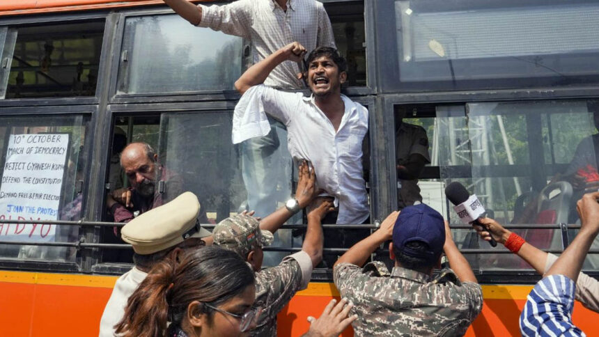 CJP Protest: CJP प्रदर्शन पर कार्रवाई को लेकर क्यों घिरी दिल्ली पुलिस ?